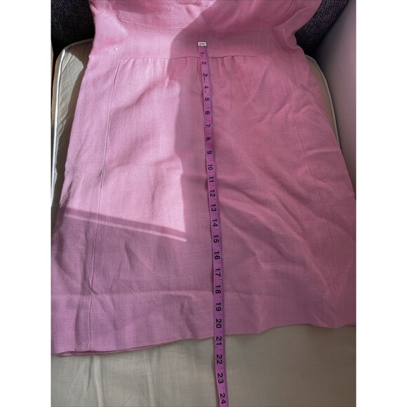 VTG 60’s Craig Pink Dress Sleeveless Draped Collar S - Picture 9 of 10